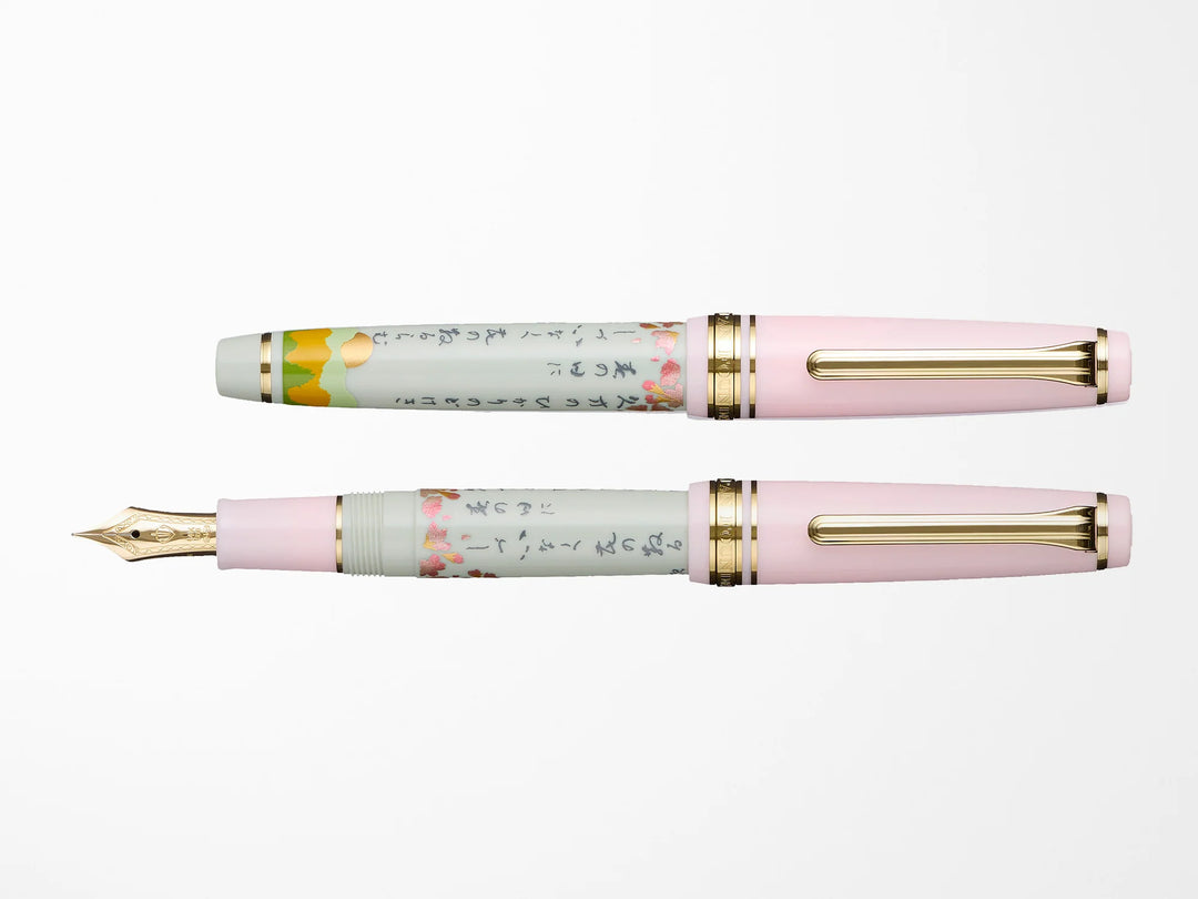 Pro Gear Slim Fountain Pen | Seasonal Waka Poetry | Spring | Limited Edition