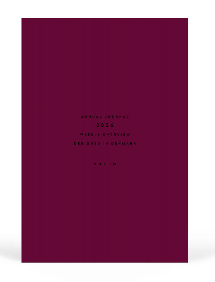 2026 ALVA Annual Journal Planner | Dark Red
