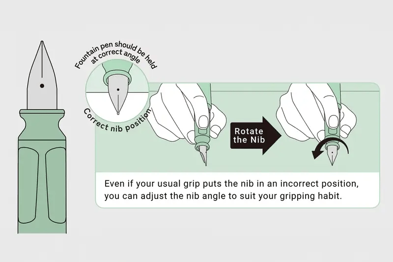 Compass TUZU ADJUST Fountain Pen | Glassy Crystal Cherry