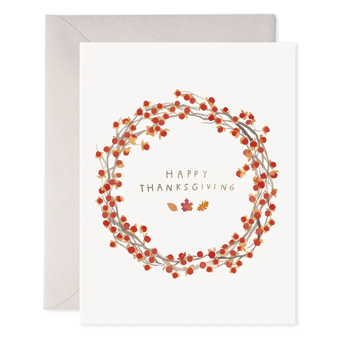 Autumn Berry Wreath | Greeting Card