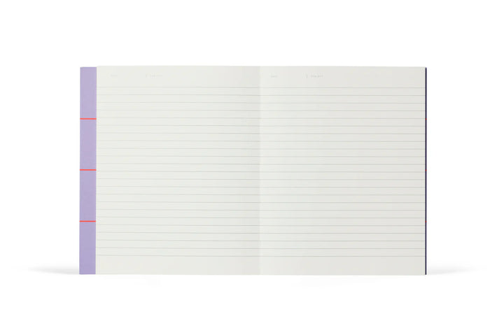 UMA Medium Lined Notebook | Lavender Check