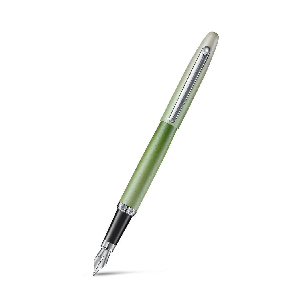Sheaffer VFM 9431 Matcha Edition Fountain Pen | Green Ombre Gradient with Chrome Trim