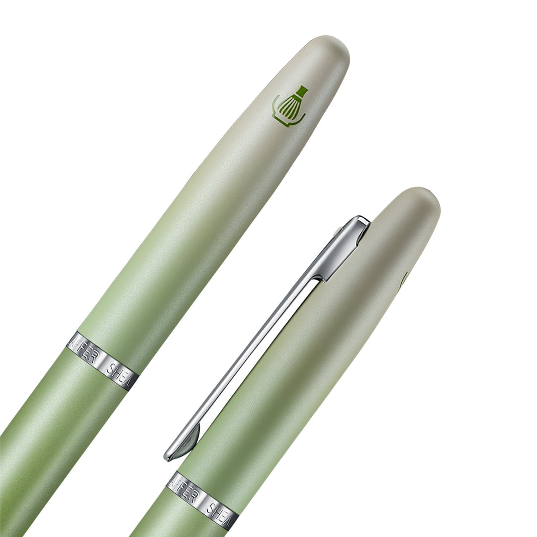 Sheaffer VFM 9431 Matcha Edition Rollerball Pen | Green Ombre Gradient with Chrome Trim