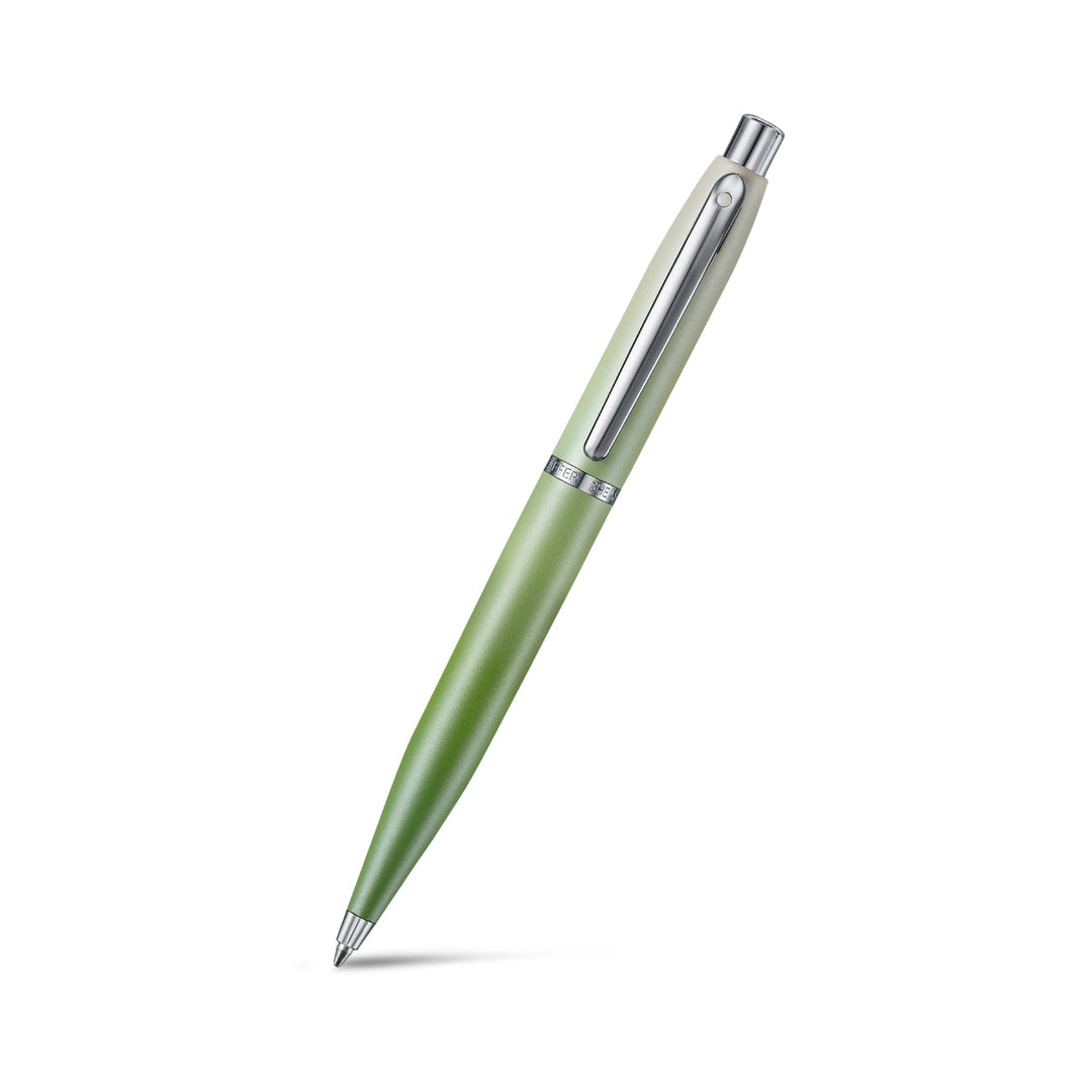 Sheaffer VFM 9431 Matcha Edition Ballpoint Pen | Green Ombre Gradient with Chrome Trim