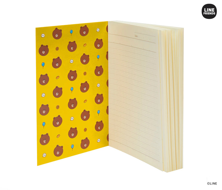 Line Friends Brown A6 Notebook
