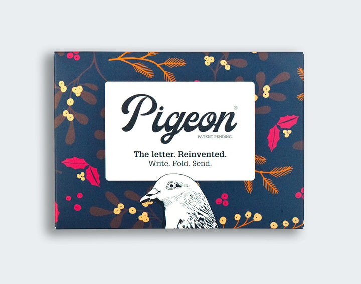 Winter Berry Pigeons Folded Origami Lettering Set *