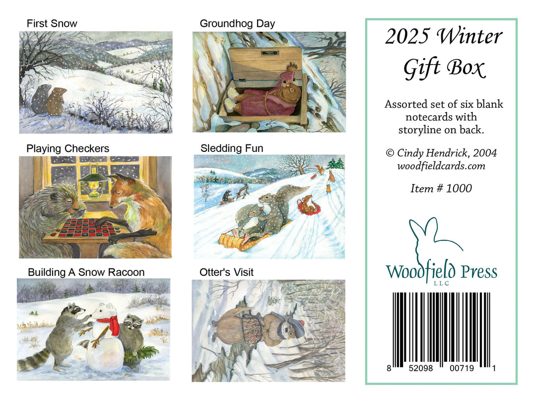 Winter Greeting Cards | 6 Card Set
