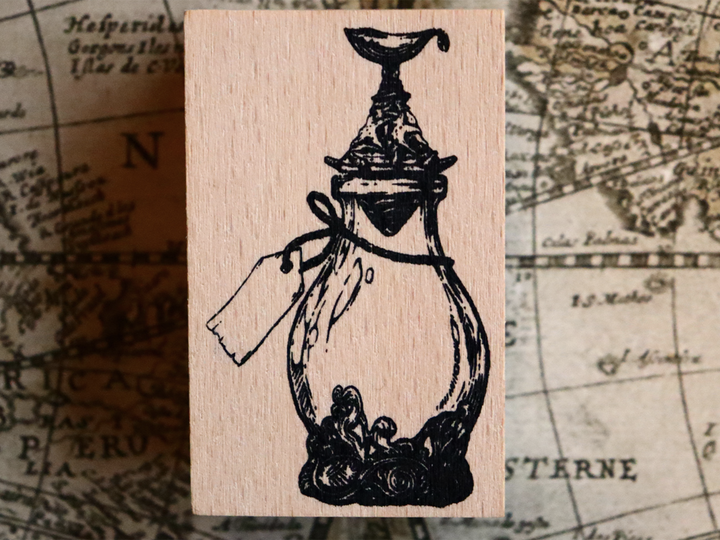 A Log of Atlantis Wooden Stamp