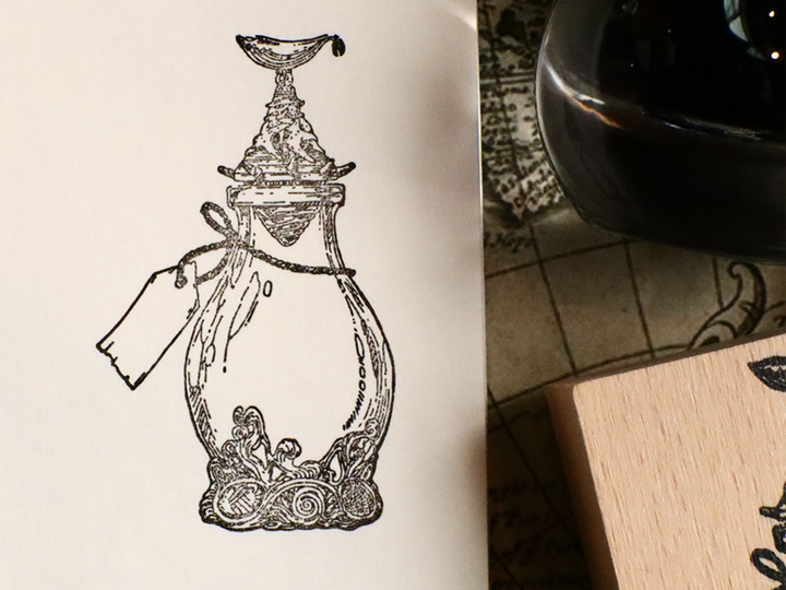 A Log of Atlantis Wooden Stamp