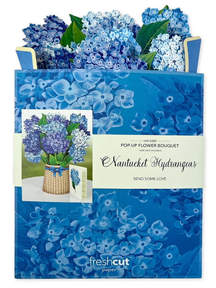 Nantucket Hydrangeas Large Pop-Up Card