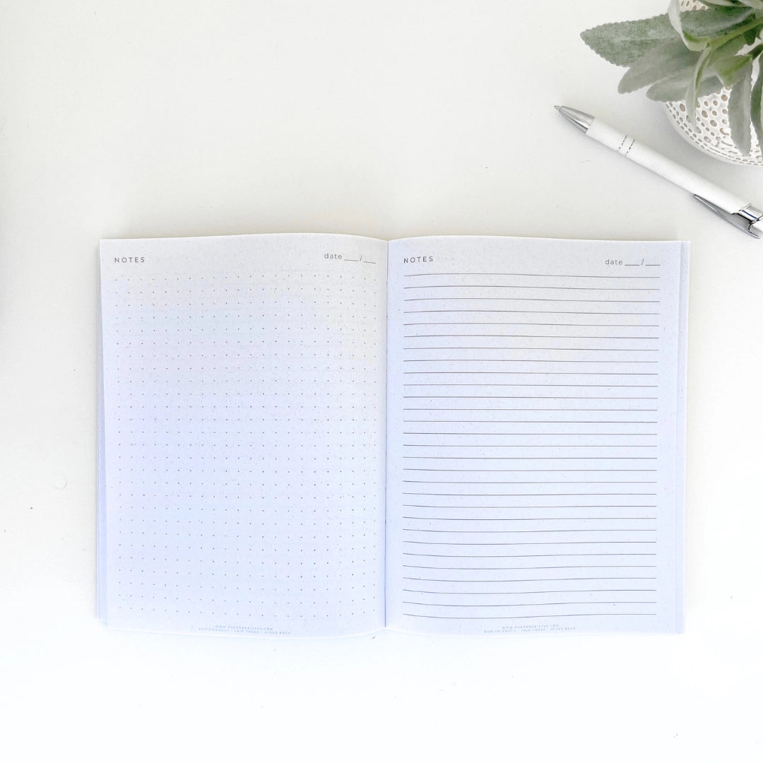 Petal Seed Paper Notebook | Dot Grid and Lined