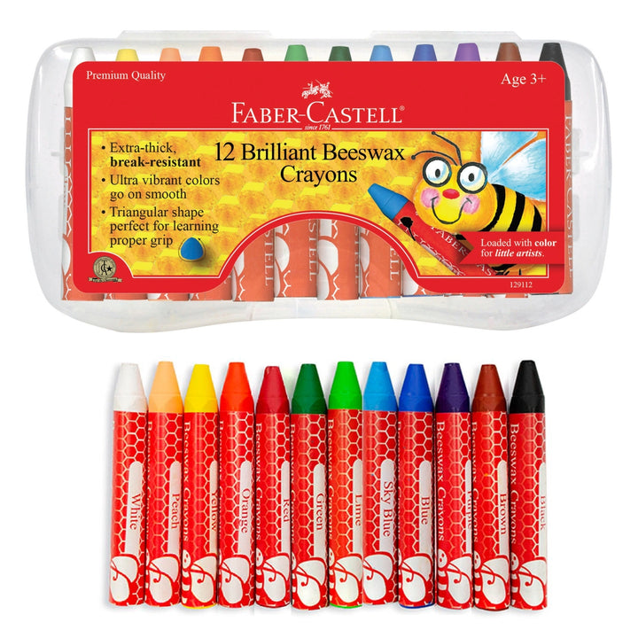 Brilliant Beeswax Crayons For Kids | Set of 12