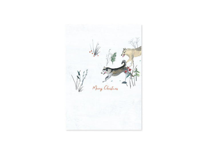 Sled Dogs | Pop Up Greeting Card