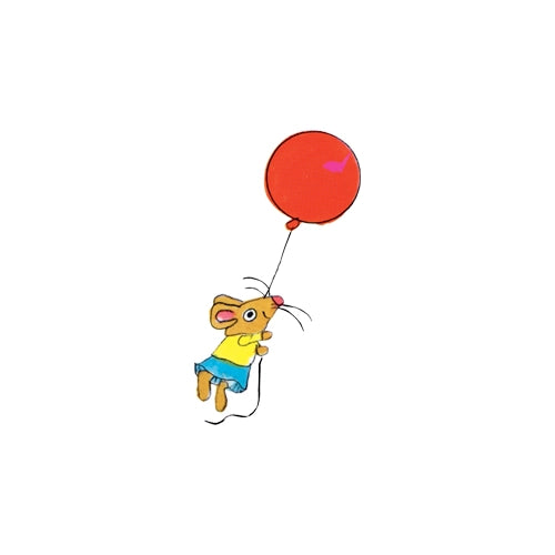 Mouse Balloon by Richard Scarry | Temporary Tattoo Pair