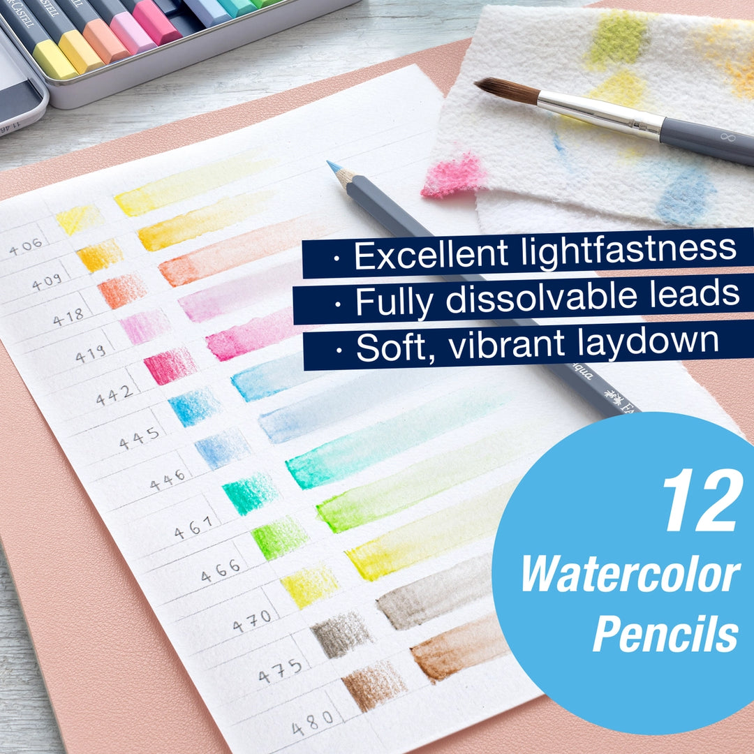 Watercolor Pencil 12 Set | Pastel