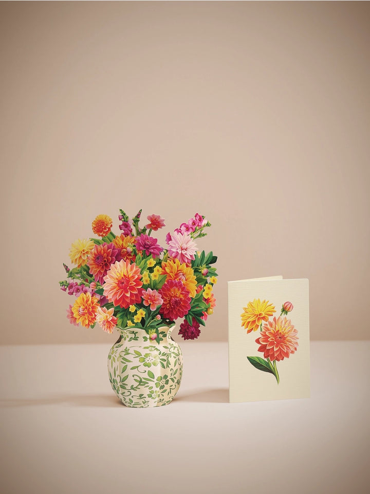 Sunrise Dahlia Mini Pop-Up Card