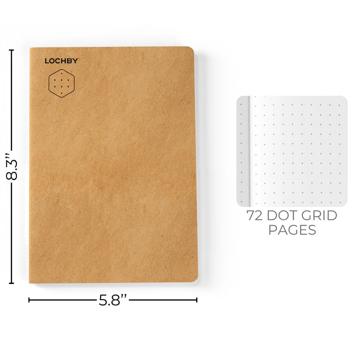 Tomoe River A5 Stitched-Bind Notebook | Dot Grid