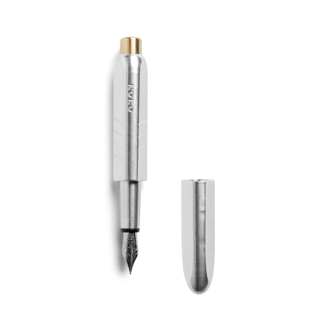 Tino Fountain Pen | Raw Aluminum