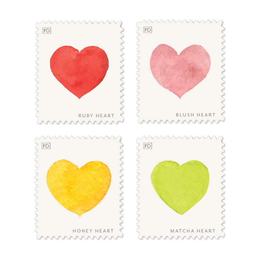 Heartfelt | Decorative Label Stickers | Set of 36