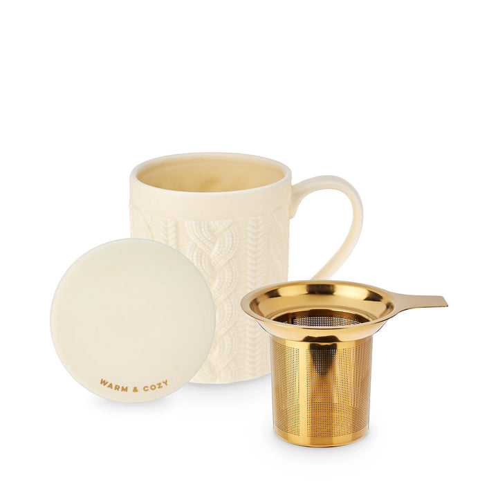 Annette 3D Ceramic Mug with Tea Infuser