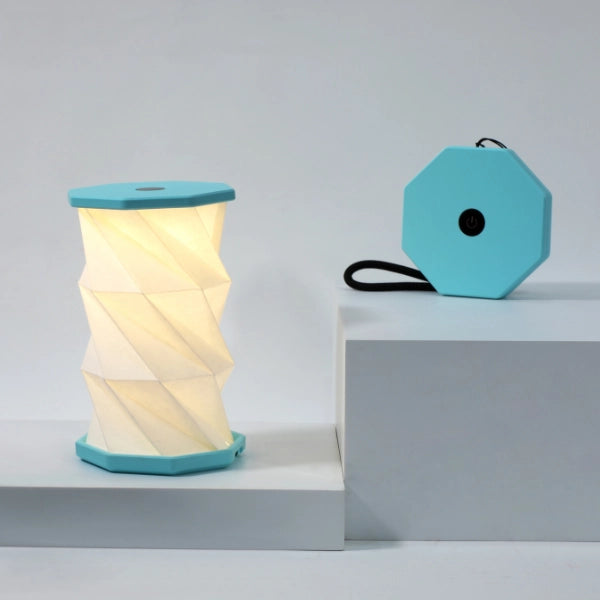 Mini Twist Hexagon Lamp | Lagoon Teal
