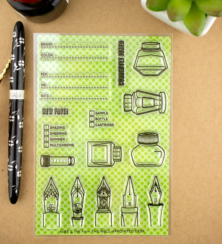 Nib and Ink Clear Stamp Set