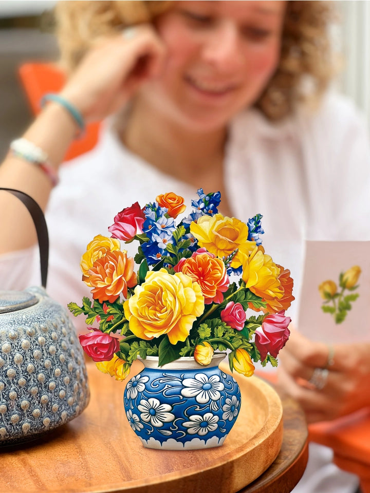 Sorbet Roses Mini Pop-Up Card