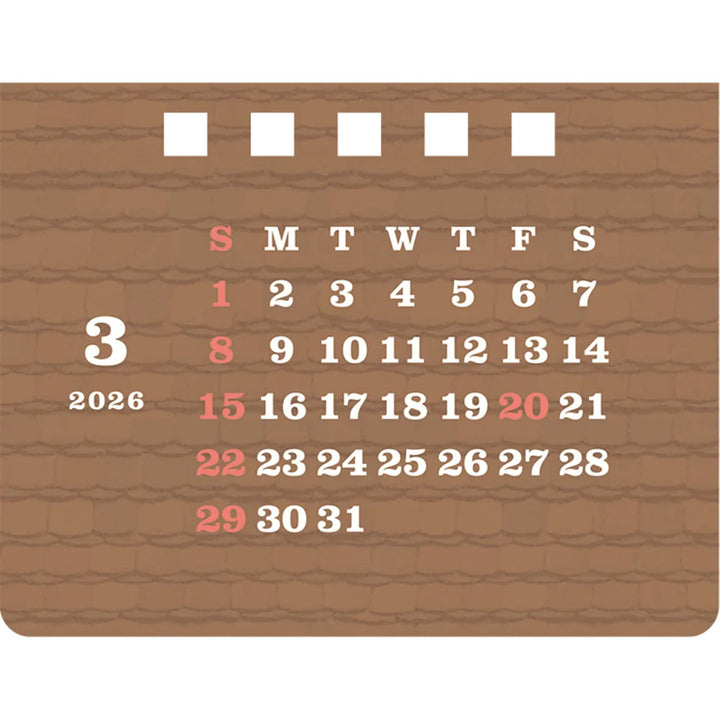 2026 Mini Desk Calendar | Flower Store