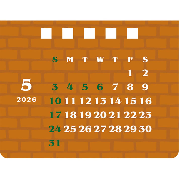 2026 Mini Desk Calendar | Cafe Home