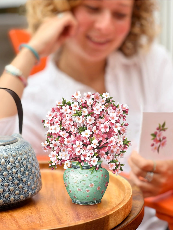 Japanese Cherry Blossom Mini Pop-Up Card