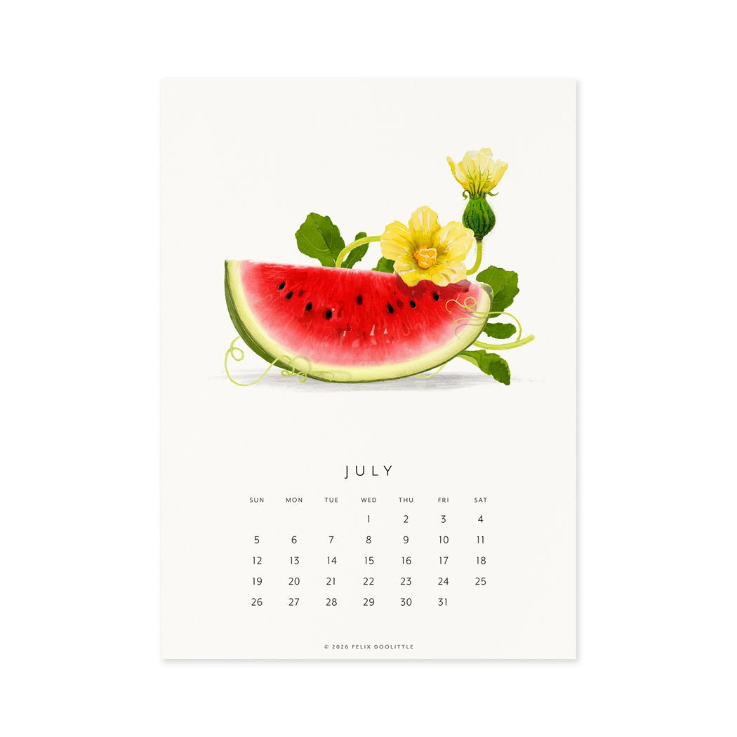 Fresh Fruit | 2026 Desk Calendar