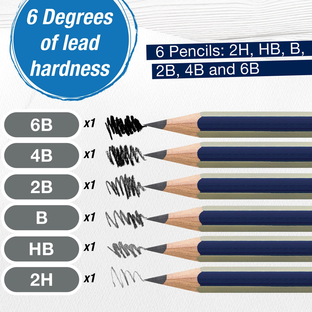 Sketching Pencils | Set of 6