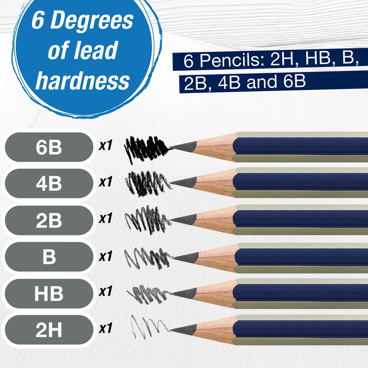 Sketching Pencils | Set of 6