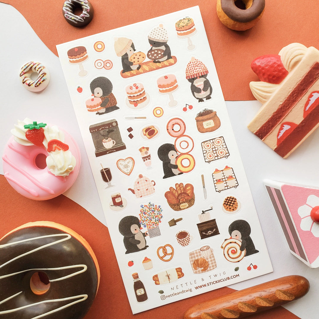 Penguin Cafe Sticker Sheet