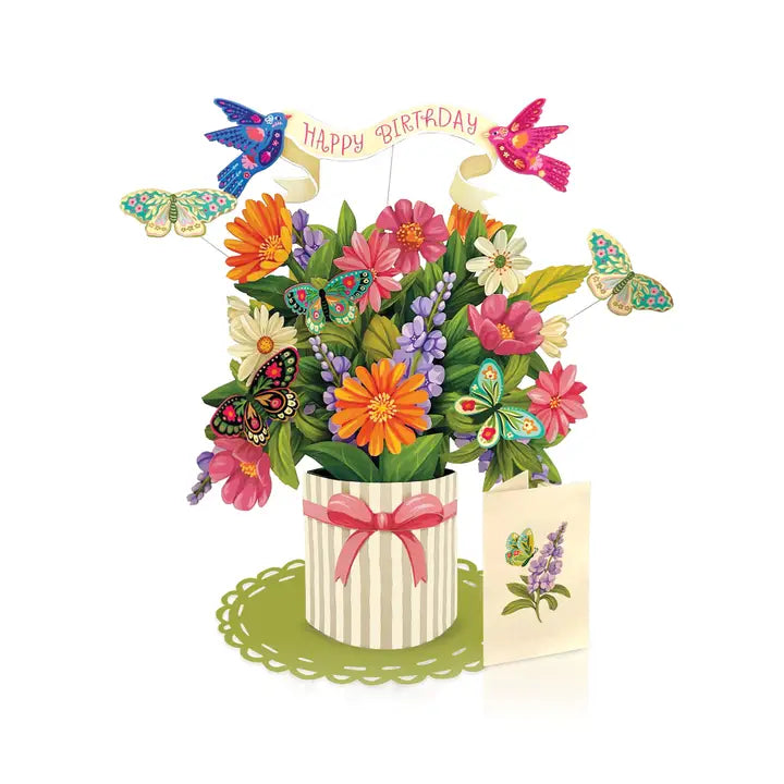 Birthday Enchanted Garden Large Pop-Up Card