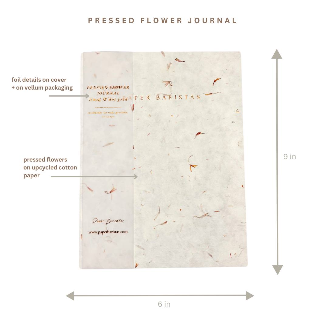 Petal Seed Paper Notebook | Dot Grid and Lined