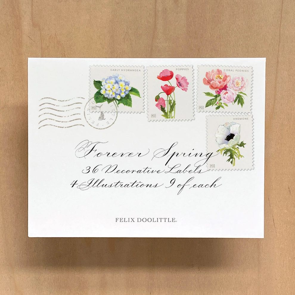 Forever Spring | Decorative Label Stickers | Set of 36