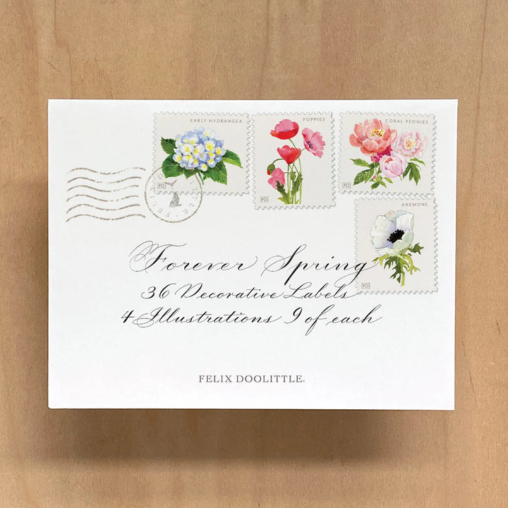 Forever Spring | Decorative Label Stickers | Set of 36