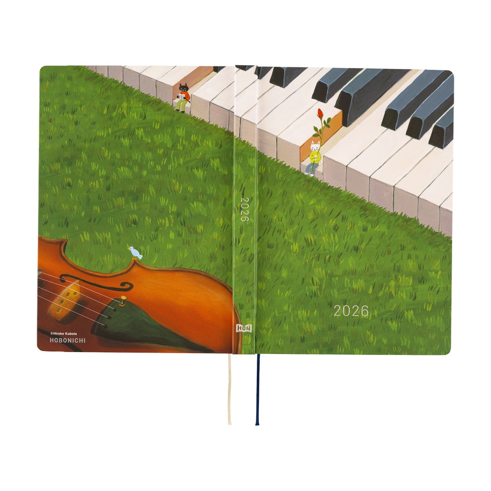 Hobonichi Techo 2026 A5 HON Planner | Hiroko Kubota: Waiting on the Chord | English