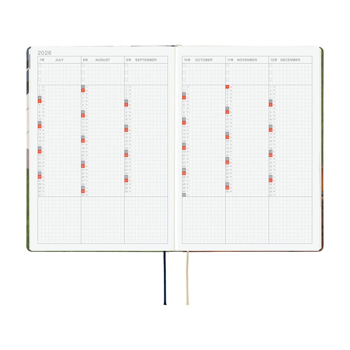 Hobonichi Techo 2026 A5 HON Planner | Hiroko Kubota: Waiting on the Chord | English