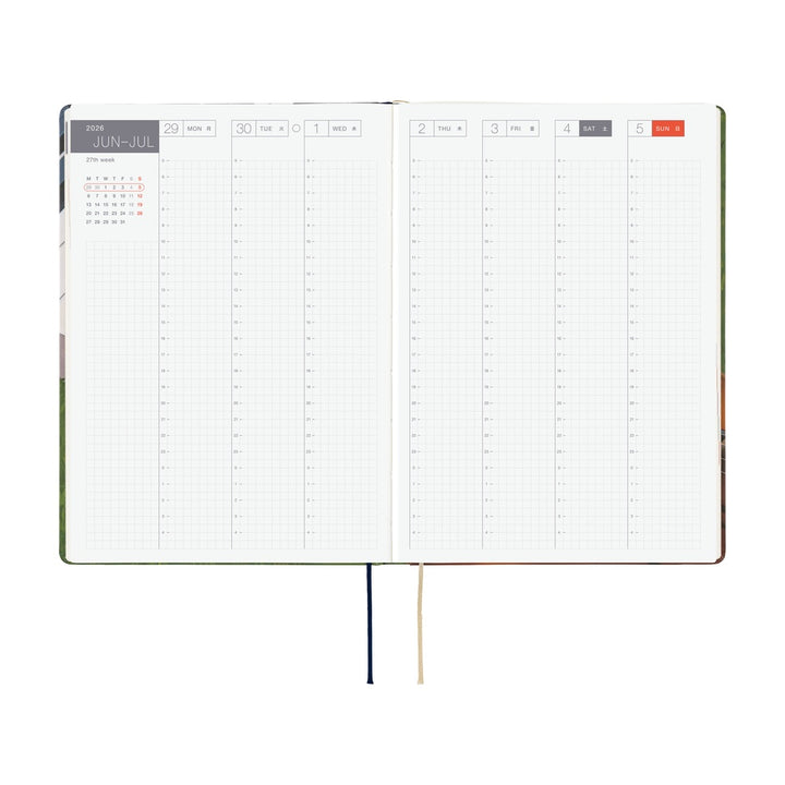 Hobonichi Techo 2026 A5 HON Planner | Hiroko Kubota: Waiting on the Chord | English