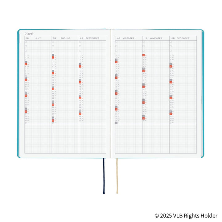 Hobonichi Techo 2026 A5 HON Planner | Virginia Lee Burton: The Little House | English