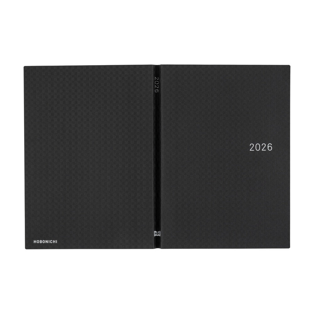 Hobonichi Techo 2026 A5 HON Planner | Paper Series: Black Gingham | English