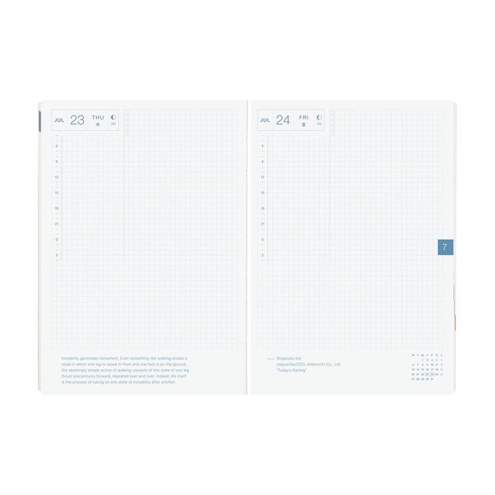 Hobonichi Techo 2026 A5 HON Planner | Paper Series: Black Gingham | English