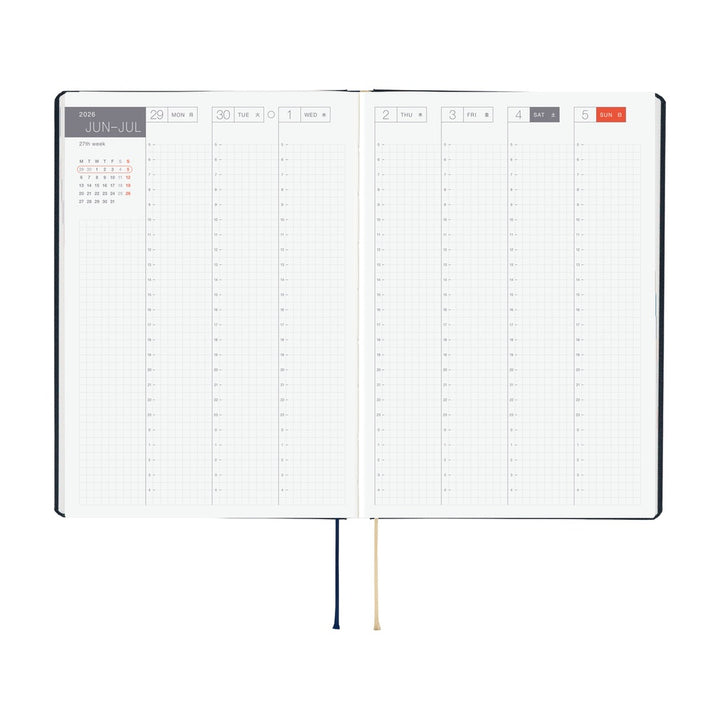 Hobonichi Techo 2026 A5 HON Planner | Slash Navy | English