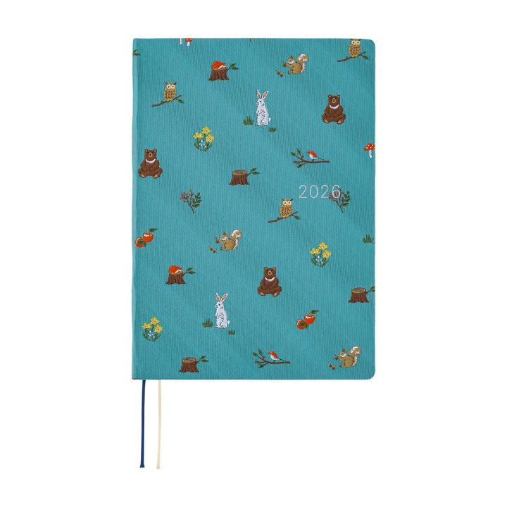 Hobonichi Techo 2026 A5 HON Planner | Bow & Tie: In the Forest | English