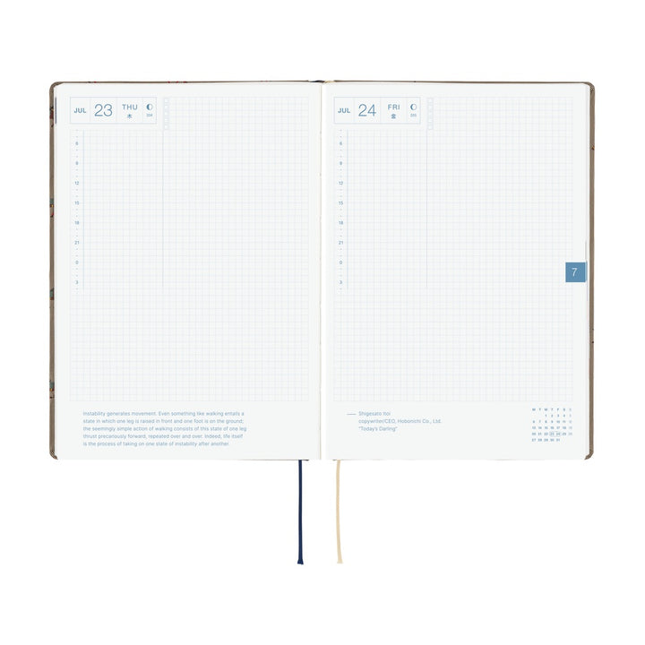 Hobonichi Techo 2026 A5 HON Planner | Bow & Tie: Galloping Horses | English