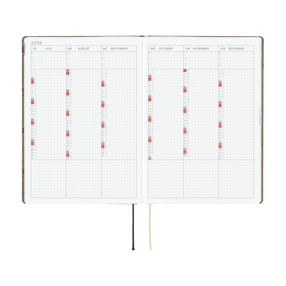 Hobonichi Techo 2026 A5 HON Planner | Bow & Tie: Galloping Horses | English