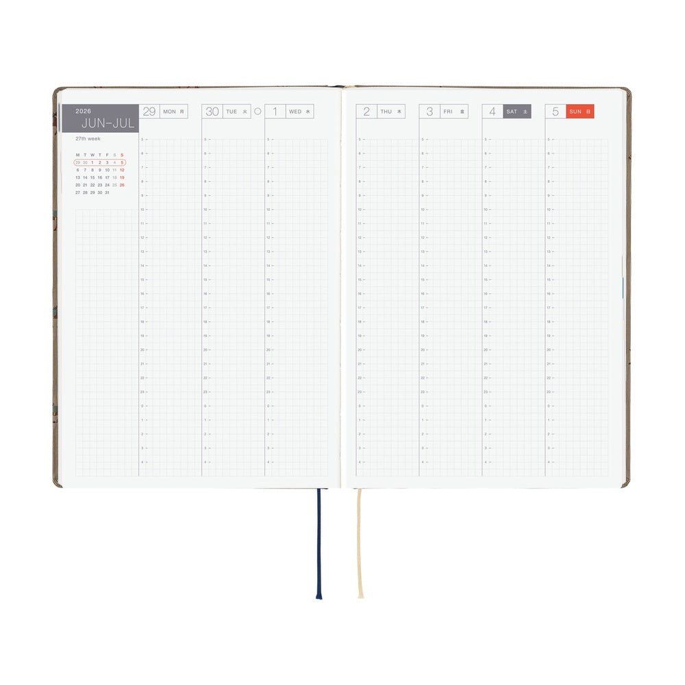 Hobonichi Techo 2026 A5 HON Planner | Bow & Tie: Galloping Horses | English
