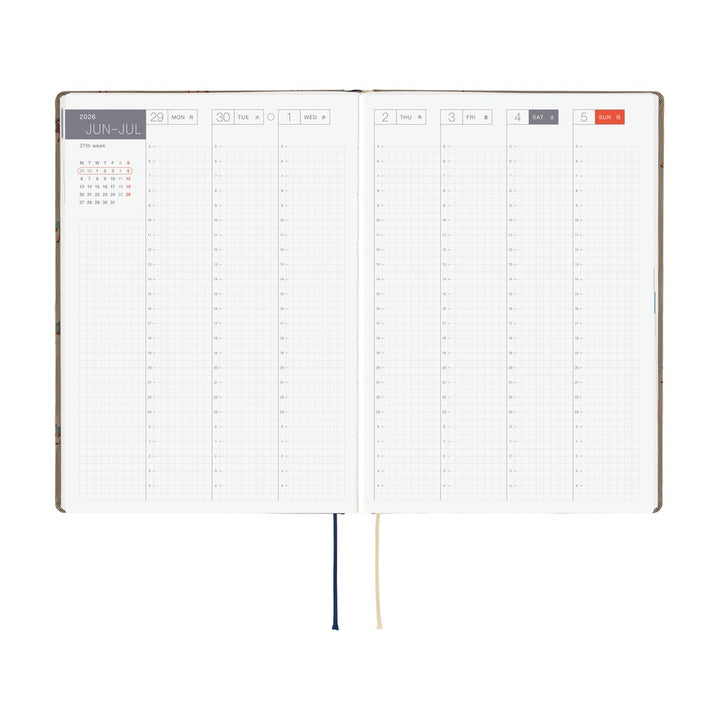 Hobonichi Techo 2026 A5 HON Planner | Bow & Tie: Galloping Horses | English